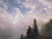 Albert Bierstadt High in the Mountains oil painting reproduction